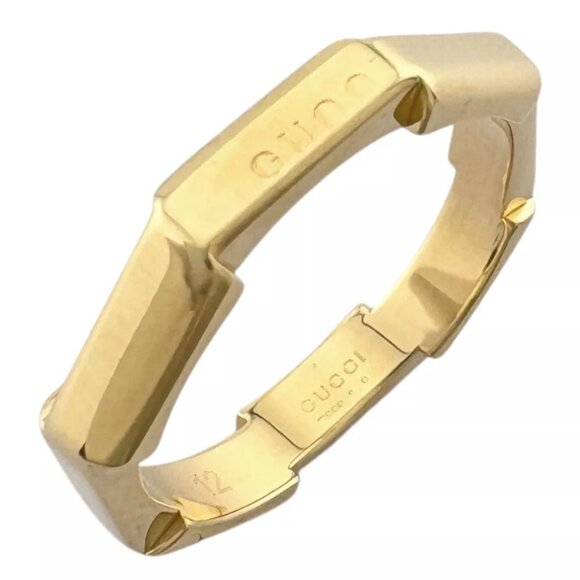 GUCCI Ring US 6 EU52 K18 yellow gold Link to love used - Picture 1 of 8